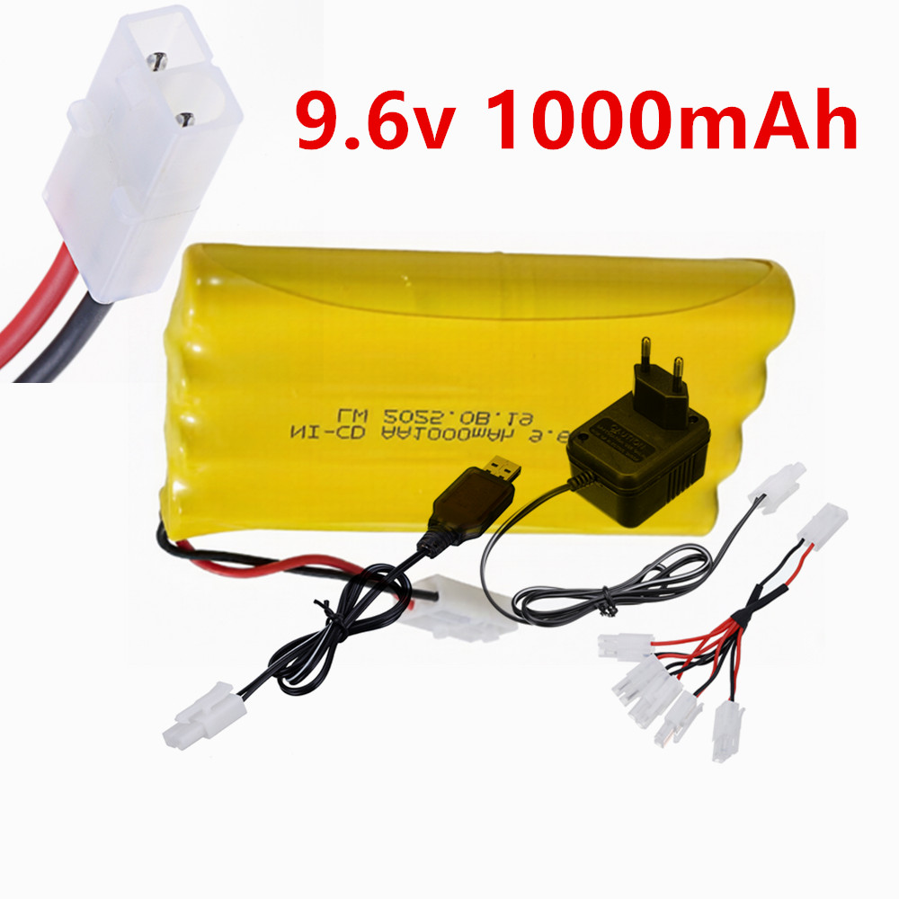 Renewable Energy Battery - 9.6v 1000mAh Ni-CD AA Rechargeable Battery