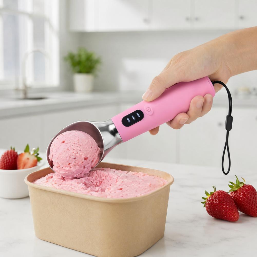 Renewable Energy Battery - Heated Ice Cream Scoop Rechargeable Electric