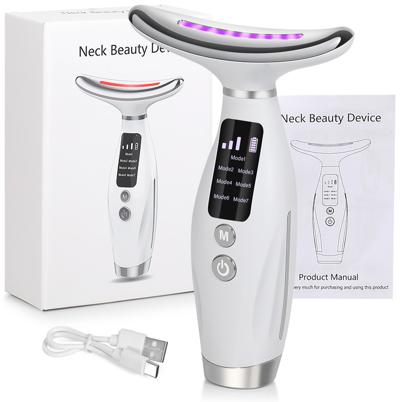 Renewable Energy Battery - 7 Color Facial Neck Massager EMS
