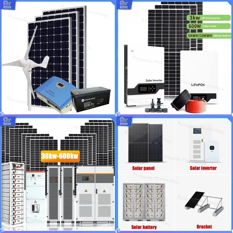Renewable Energy Wind Solar - 1KW Hybrid Solar Wind Turbine System