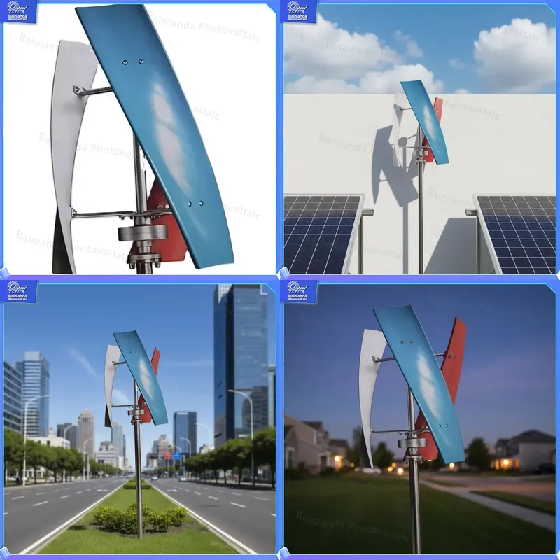 Renewable Energy Wind Solar - 300W Wind Turbine Generator Solar Hybrid