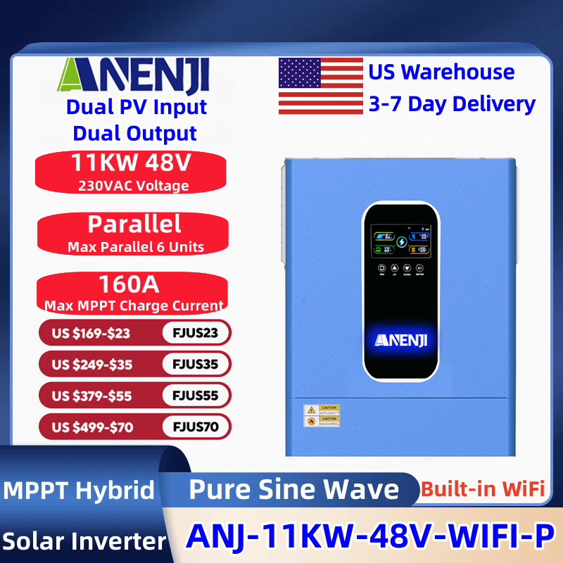 ANENJI 11kw Parallel Hybrid So - Mppt Charge Controller 评论和价格