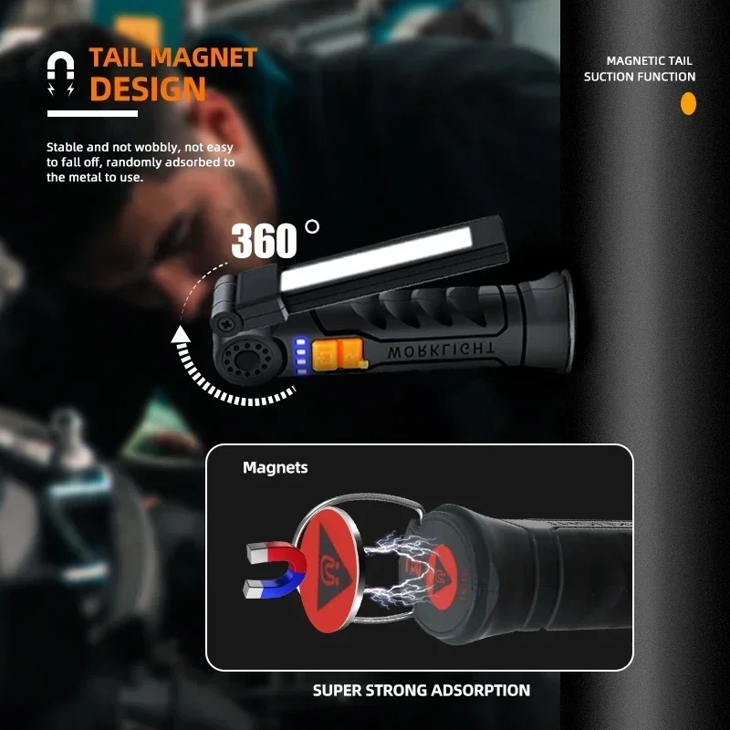 Portable COB LED Flashlight US - Renewable Energy Battery 评论和价格