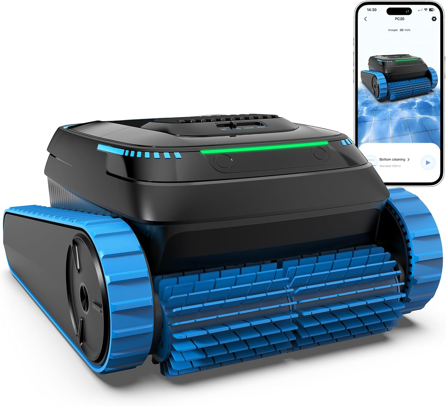 Cordless Robotic Pool Cleaner, - Renewable Energy Battery 评论和价格