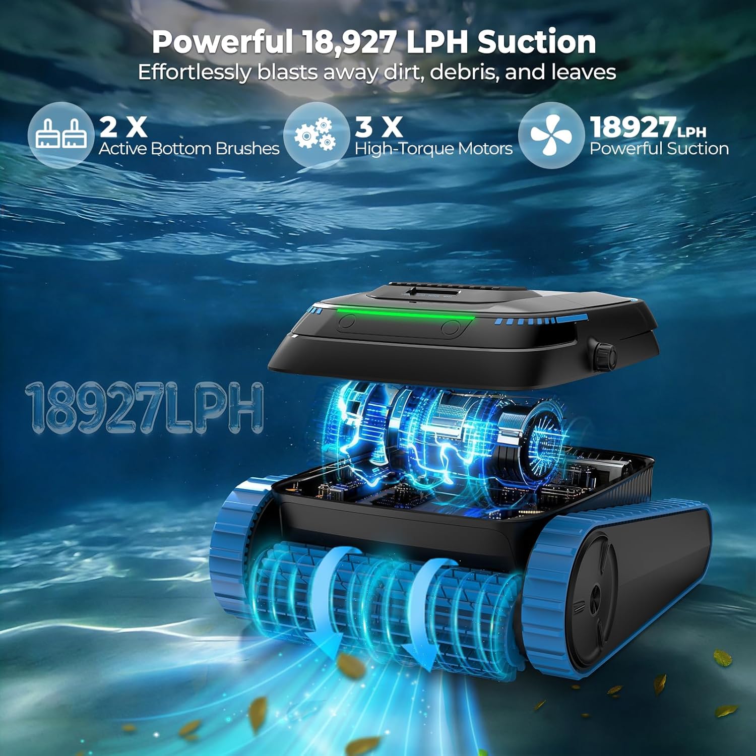 Cordless Robotic Pool Cleaner, - Renewable Energy Battery 评论和价格