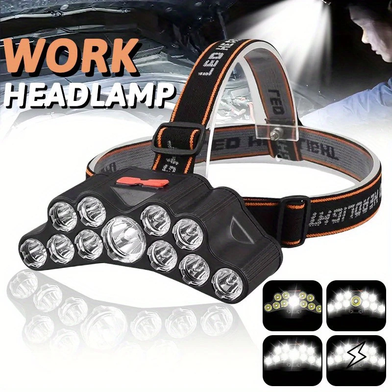 11 LED Headlamp Strong Light H - Renewable Energy Battery 评论和价格