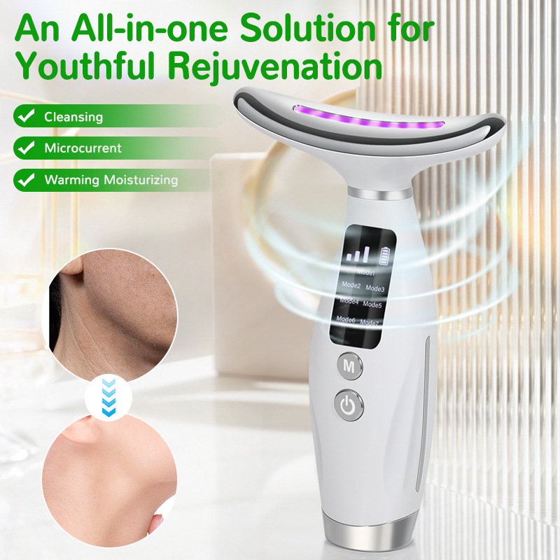 7 Color Facial Neck Massager E - Renewable Energy Battery 评论和价格