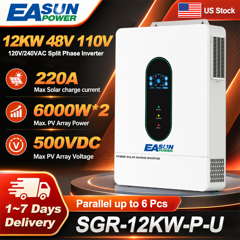 EASUN US 12KW 12000W Split Pha - Mppt Charge Controller 评论和价格