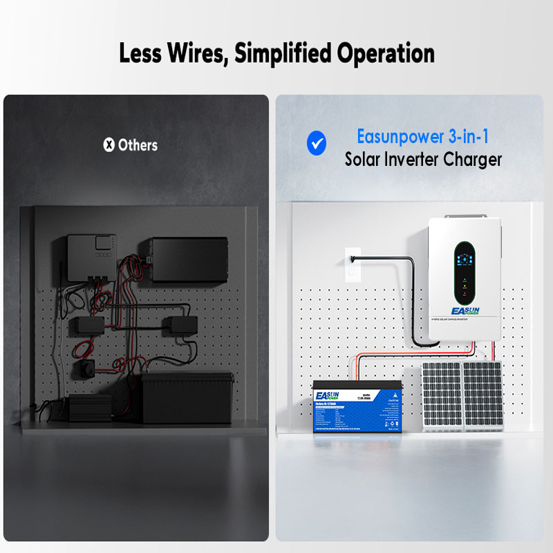 EASUN US 12KW 12000W Split Pha - Mppt Charge Controller 评论和价格