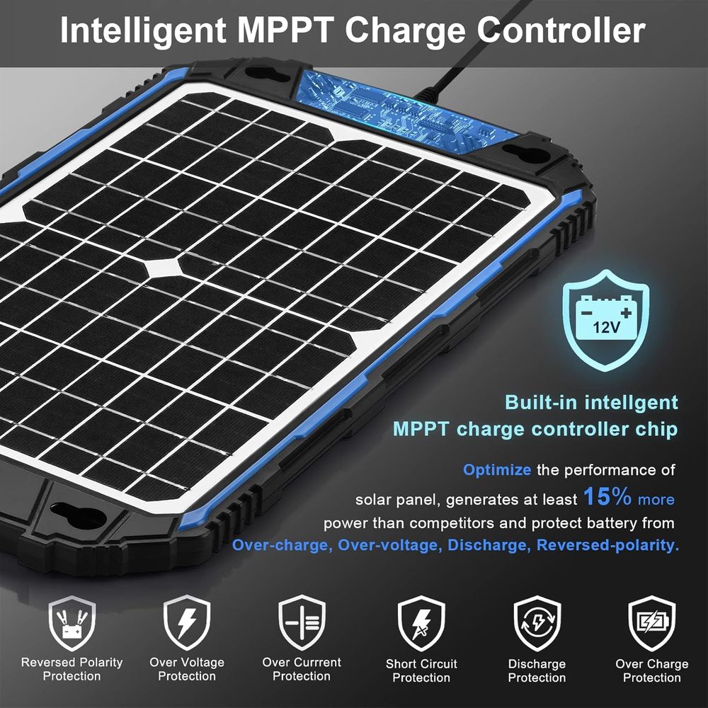 Waterproof 12W 12V Solar Batte - Mppt Charge Controller 评论和价格