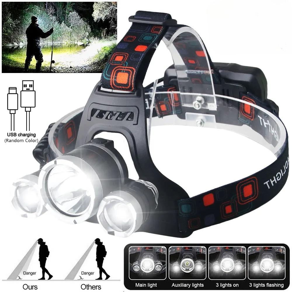 High Power LED Headlamp 18650  - Renewable Energy Battery 评论和价格