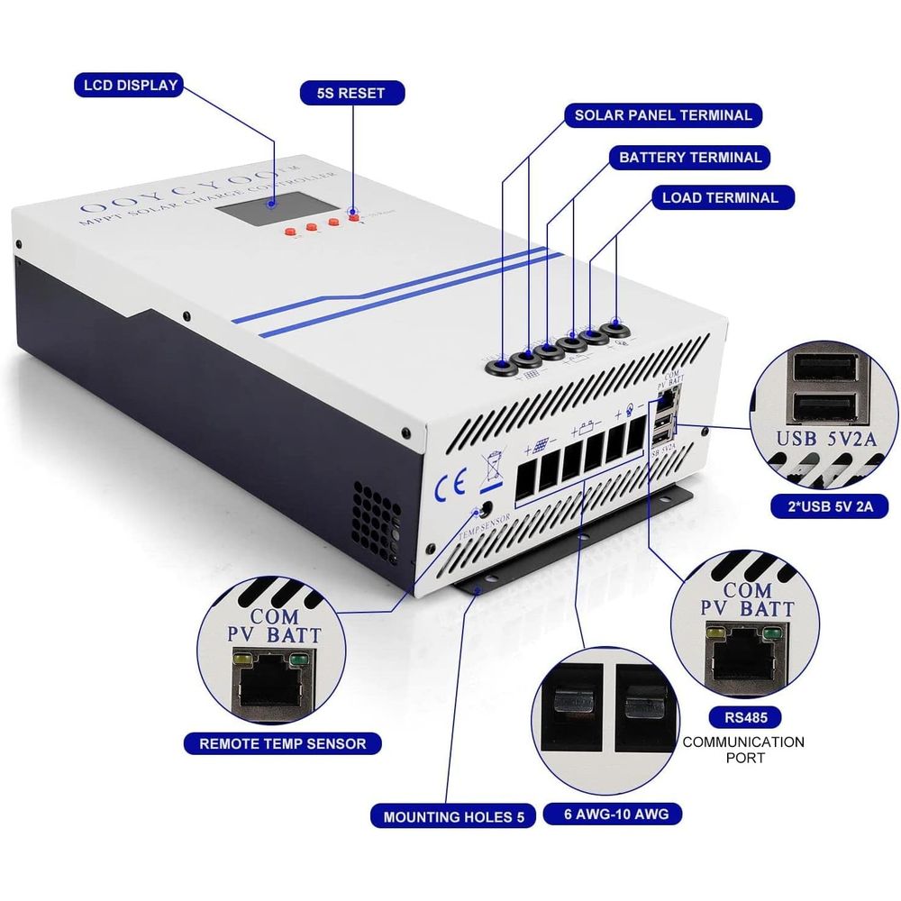 100 Amp MPPT Solar Charge Cont - Mppt Charge Controller 评论和价格